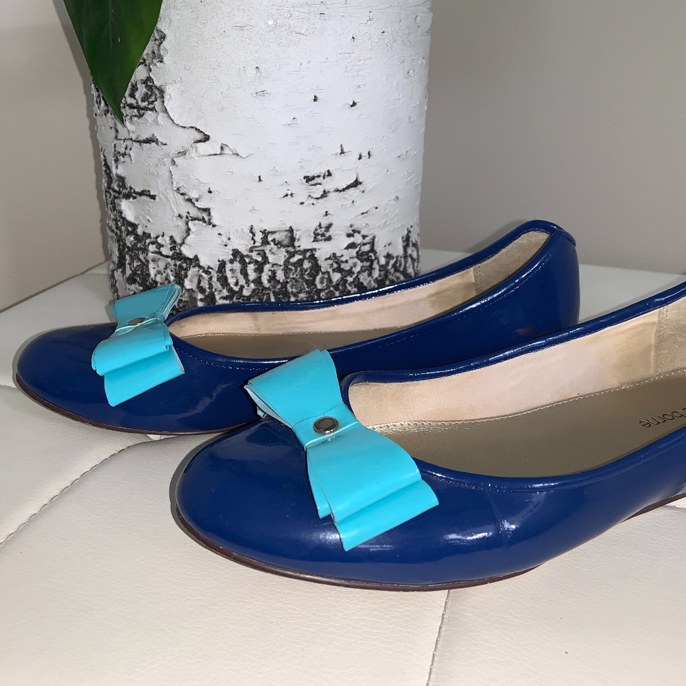 Patent Leather ballerina slipper with Bow